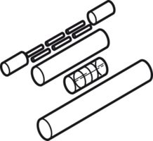 Verbindungsgarnitur S-06-EUR 285.422 Warmschrumpftechnik für FS-A/B/C-2X - Raychem Komponenten und Zubehör