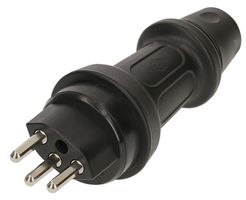 Stecker Typ 23 IP55, Schwarz - Elektrozubehör