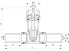 Schieber mit PE-Spitzenden Fig. 5440 DN 25 / d 32mm - Von Roll Armaturen