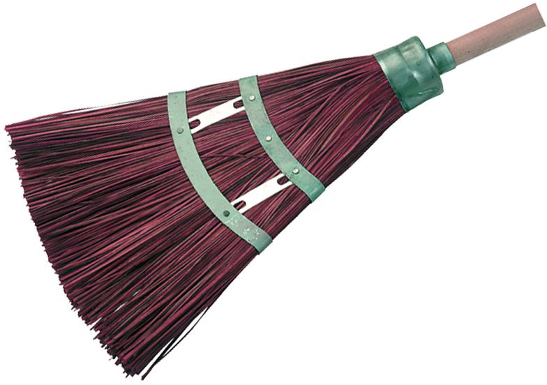 Piassavabesen, mit Metallhülse B= 300mm, m. geschliffenem Stiel - Reinigung