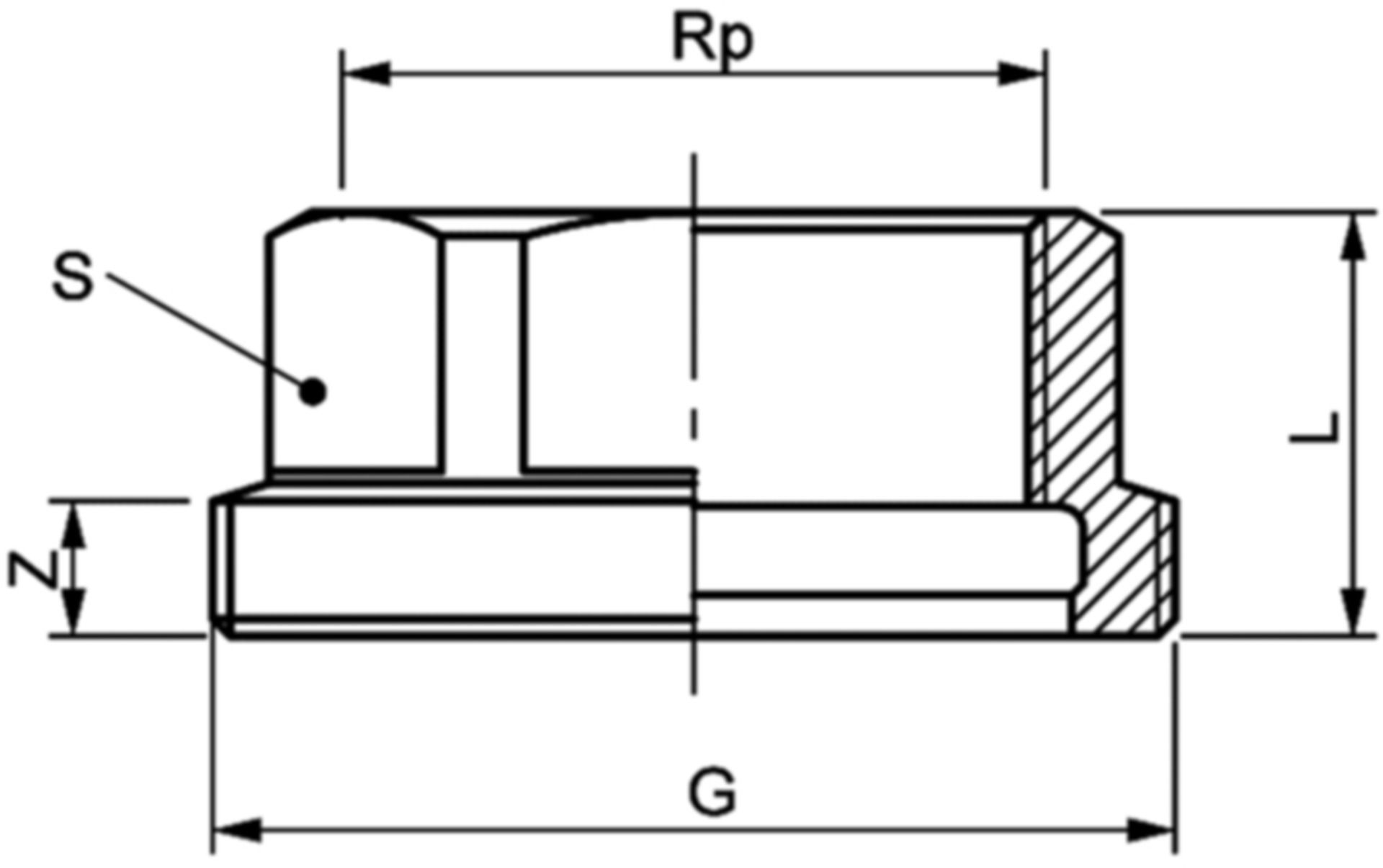 Einschraubteil 8370 1"-11/2" - Rotguss-Gewindefittings