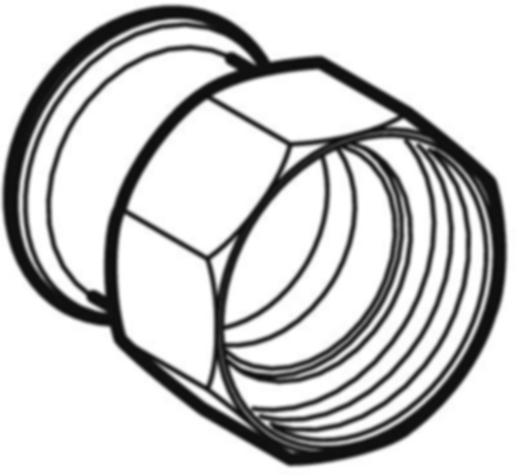 Übergangsverschraubung 22mm- 3/4" 25049 Überwurfmutter vernickelt - Mapress-Heizungs-Formstücke