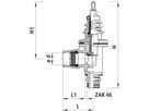 Hausanschluss-Eckventil ZAK mit 3131 PE-Steckmuffe d 63mm - ZAK - Hawle Hausanschluss- und Anbohrarmaturen