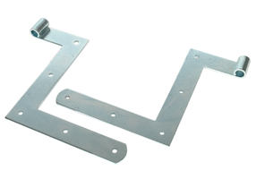SANER Jalousiewinkelband gestanzt, Stahl LxH=165x180mm, verzinkt - Jalousiebeschläge