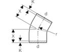 Segmentbogen 30° d 250mm 371.030.16.1 - Geberit-PE-Formstücke