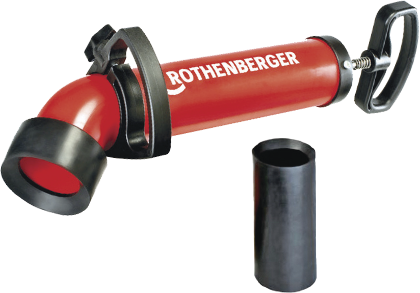 ROTHENBERGER ROPUMP® SUPER PLUS Saug/Druckreiniger 7.2070X, komplett mit 2 Adaptern - Sanitärwerkzeuge