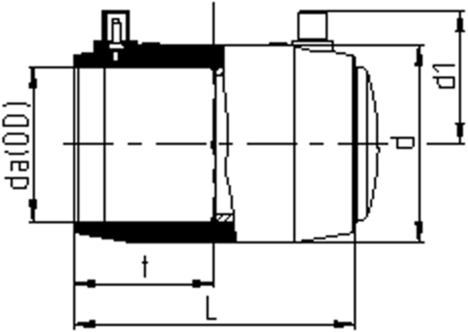 Endkappe  MOP Wasser 16bar/Gas 10bar d 160mm    (Karton à 4 Stk.) - Agruline Elektroschweiss-Fittinge