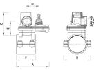 Sperrschelle Hawlinger ZAK 2380 d 90mm - Hawle Hausanschluss- und Anbohrarmaturen