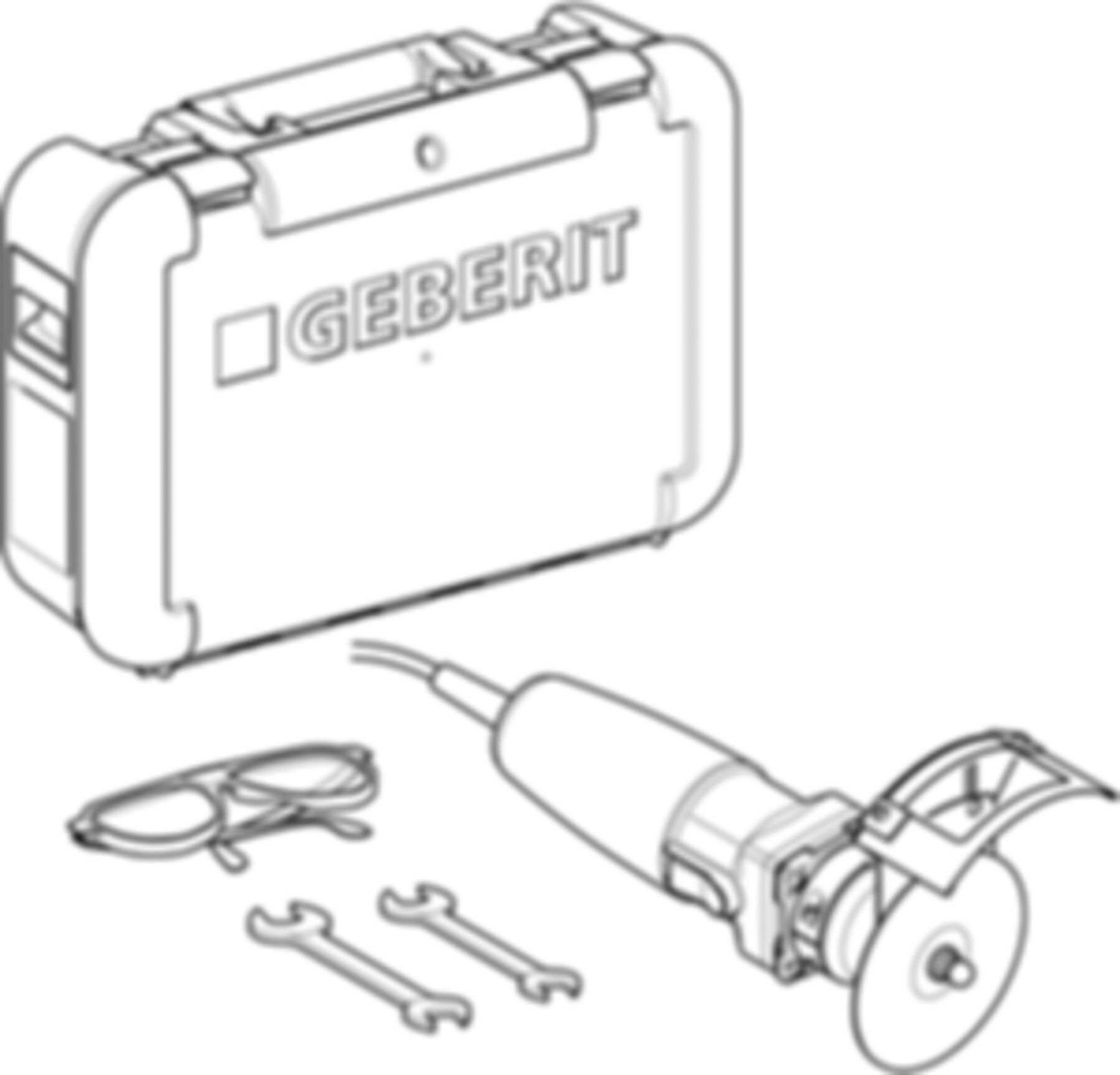 Koffer mit Elektro-Rohrentgrater 12-108 691.000.P3.3 - Mapress-Werkzeuge und Zubehör