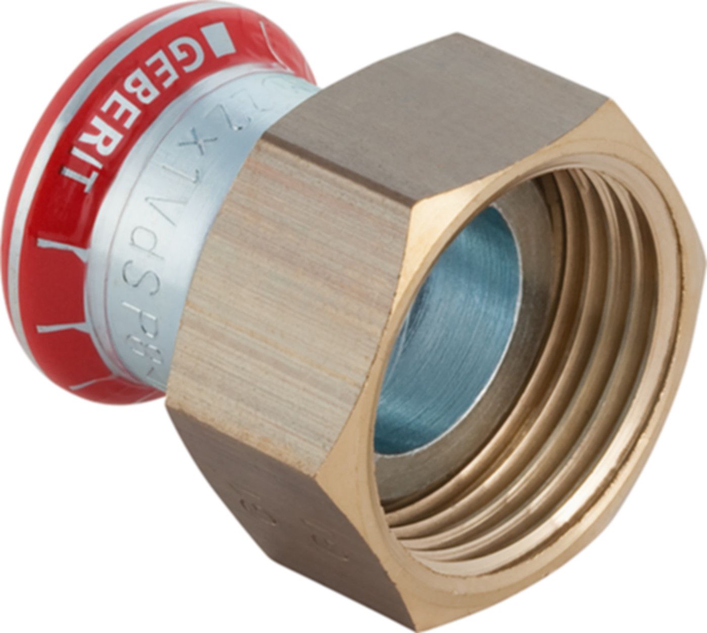 Übergangsverschraubung 88.9 -31/2" 25046 Überwurfmutter Messing - Mapress-Heizung Supersize-Formstücke