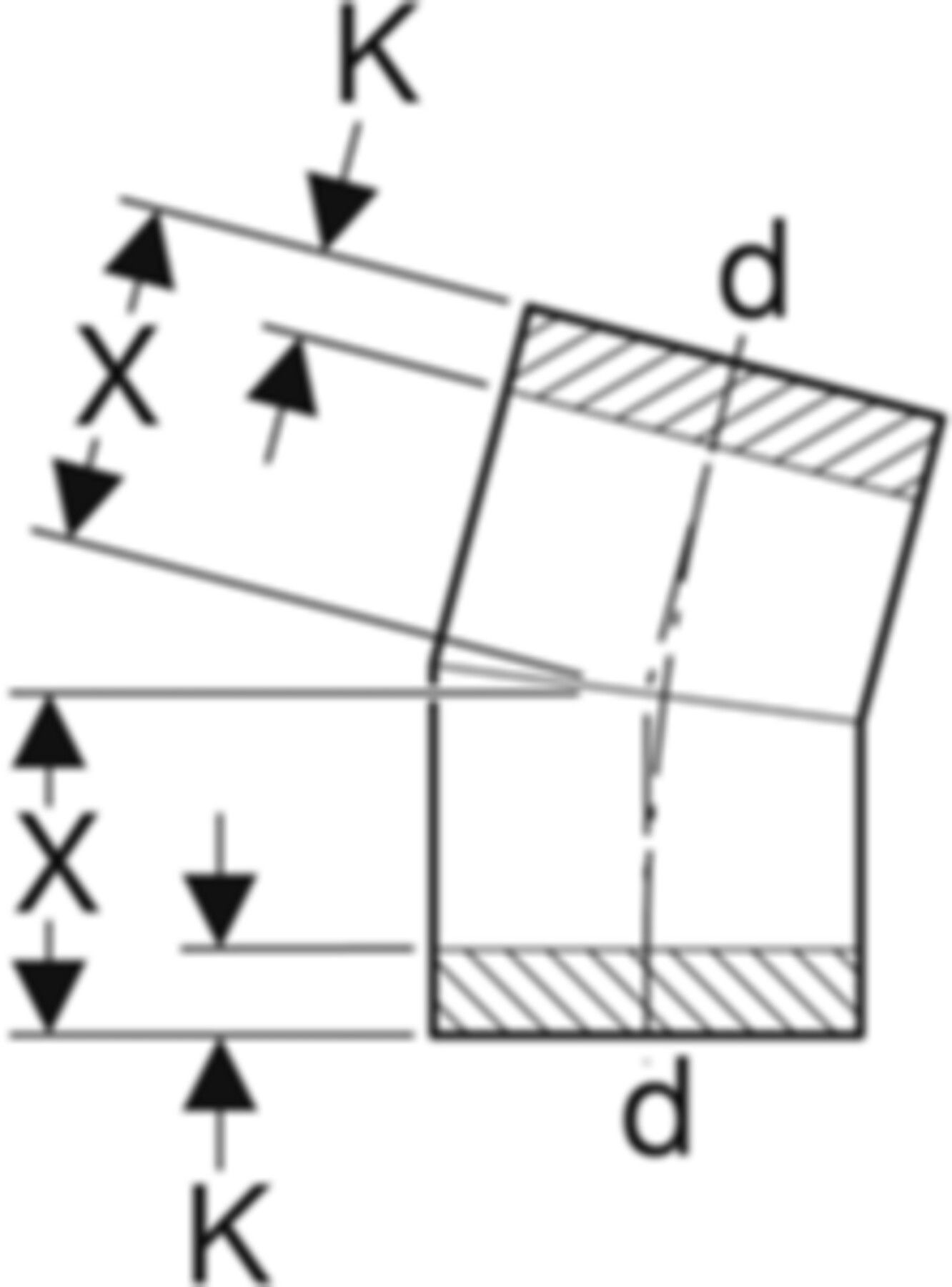 Segmentbogen 15° d 200mm 370.015.16.1 - Geberit-PE-Formstücke