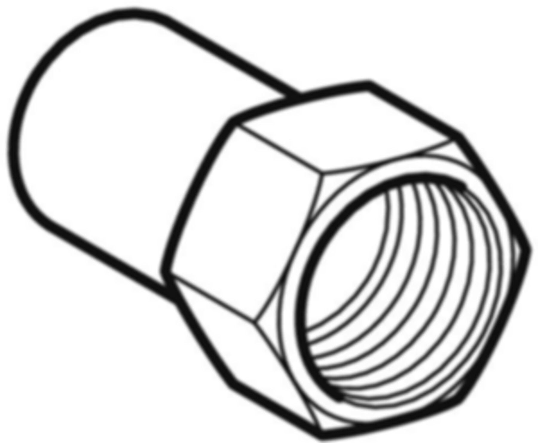 Übergang mit IG 28 x 1/2" 21910 mit Steckende - Mapress-Heizungs-Formstücke