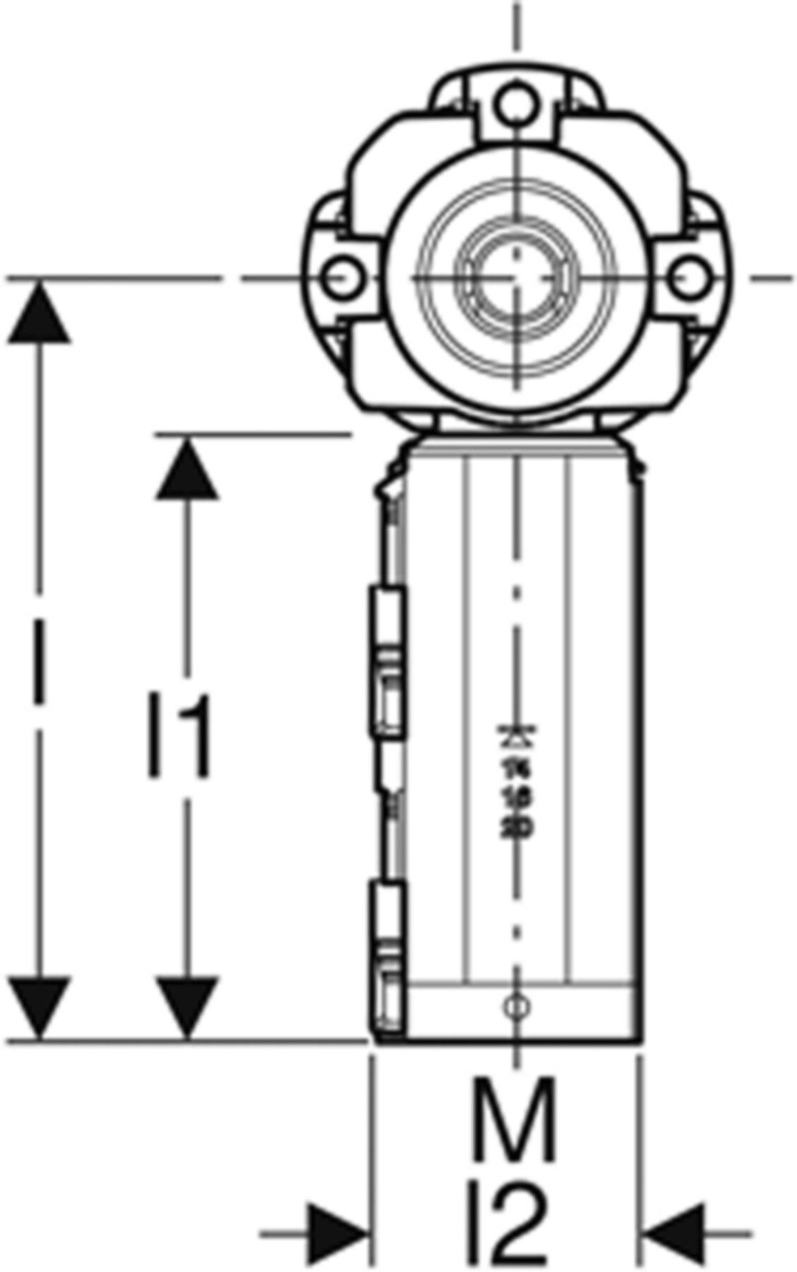 Dose 90° 3/4" 650.488.00.3 ohne Schnellkupplung - Geberit-Push Fit-Formstücke