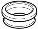 Wandklosett-Muffe kurz 367.941.16.1 d 110/ 90mm - Geberit-PE-Formstücke
