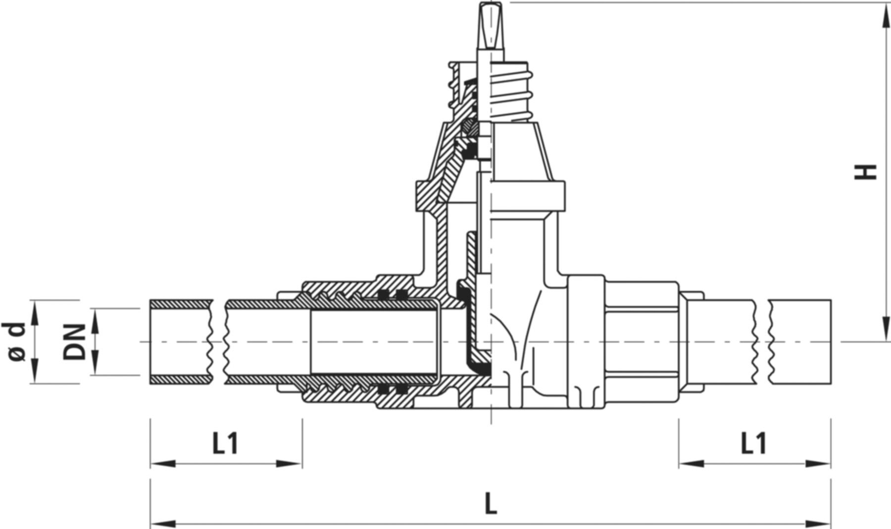 Einschweiss-Schieber für Wasser 2670 Delrin DN 2" / d 63mm - Hawle Armaturen
