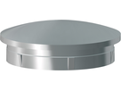 Rohrkappe halbrund für Rohr DN 42.4 mm abgeflacht, Widerhak. 126584 - INOXTECH-Handlauf-/Geländer-System