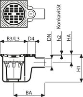 Fig. 1731 006 00 1to - Bodenabläufe von Roll
