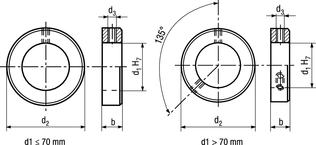 Stellringe leichte Reihe Stahl BN866 10 - Bossard Schrauben