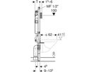 Wand-WC-Element Sigma Typ 120 111.057.00.2 mit Hygienespülung HS30, mit 1 Wasseranschl. - Geberit-Duofix