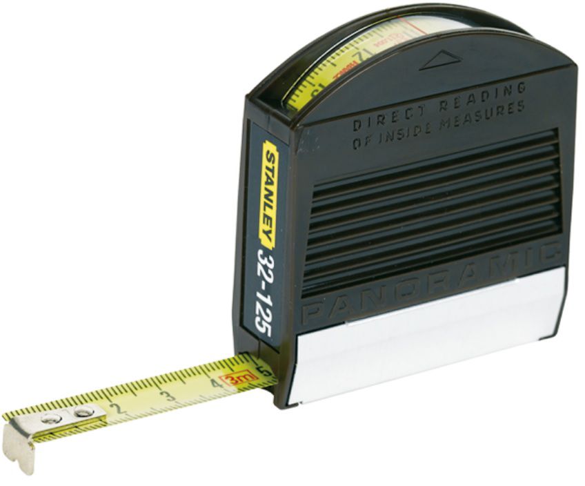 STANLEY Rollmeter, "Panoramic" L= 3m, B= 13mm, m.Sichtfenster, 0-32-125 - Längenmessen