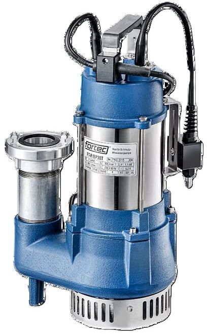 fortec® Baupumpe, FT-P/BP30T 230V ,Fördermenge  30'000 l/h,mit Sensor - Wasser