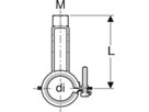Befestigungs-Set Verteiler gekröpft 25-30mm/M10 653.491.00.1 - Geberit-Push Fit-Formstücke