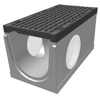 mit Gussrost F900 Element für seitl. Anschluss