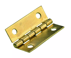 Hettich Scharnier vermessingt, 30 x 20 x 1mm, à 8 Stk - Diverse Möbelbeschläge und Zubehör