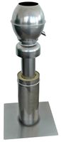 Air System Typ AMT-EF Kombi 80mm Alu / Cr-Ni Mineralwolle 30mm, Einfassung  Cr-Ni mit - Antares Entlüfter