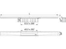 Duschrinnen CeraWall Pure 900mm 5-538475 Edelstahl matt, Einbau an Wand - SCHACO Entwässerungstechnik