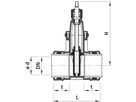 Steckmuffen-Schieber, Baio Gas 4505 DN 300 - Hawle Armaturen