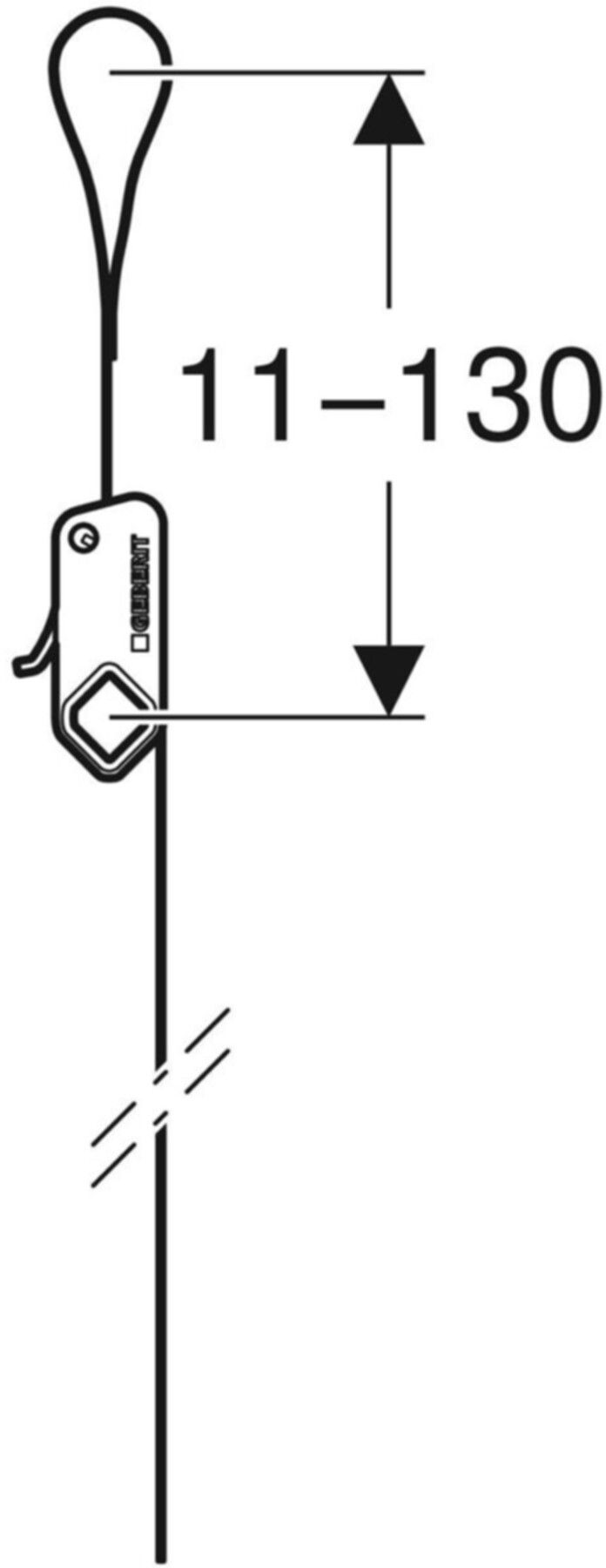 Verlängerungsgurt für SilentPanel 111.162.00.1 - Geberit-Duofix