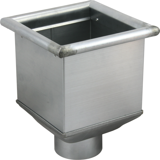 Rinnenkasten o/Stern 180/ 75 mm 156 Wulst 4-seitig "Piccolo" - Zink Spenglereihalbfabrikate