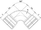 STM-Bogen 2M Novo-Sit MMQ 90° DN 200 - WILD Steckmuffenformstücke