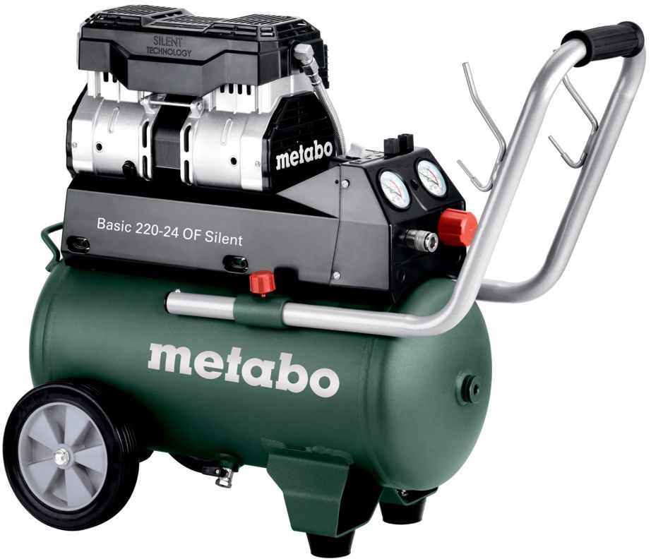 Kompressor Basic 220-24 OF Silent 24l, 8 bar 1.1kW, 25kg - Metabo Elektrowerkzeuge