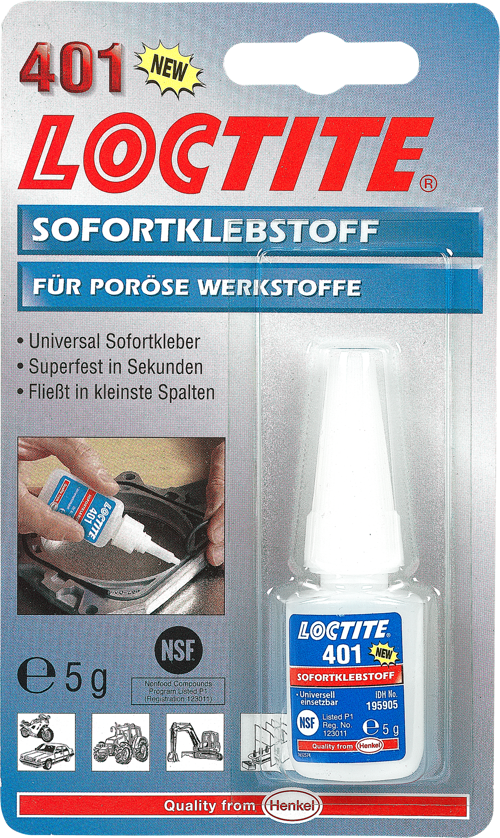 LOCTITE Sofortklebstoff 401, 5g - Kleben