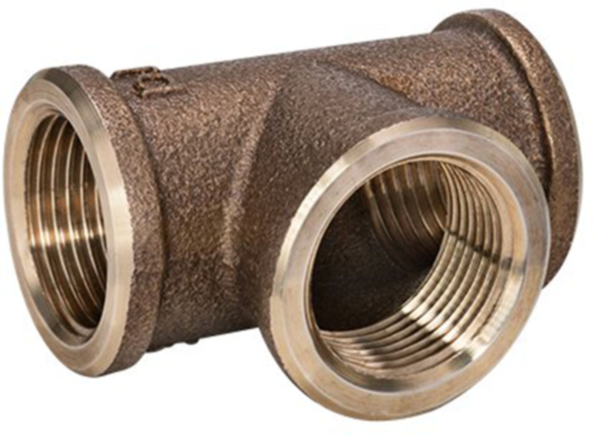 T-Stück egal 8130 1/2" - Rotguss-Gewindefittings