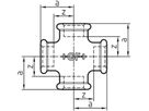 Kreuz 180 S 1/4" 770 180 102 - GF schw. Tempergussfittings