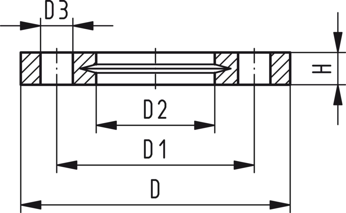 Losflansch PP/V f/Muffensysteme 110 mm 727 700 414 - GF Hart PVC-U Formstücke