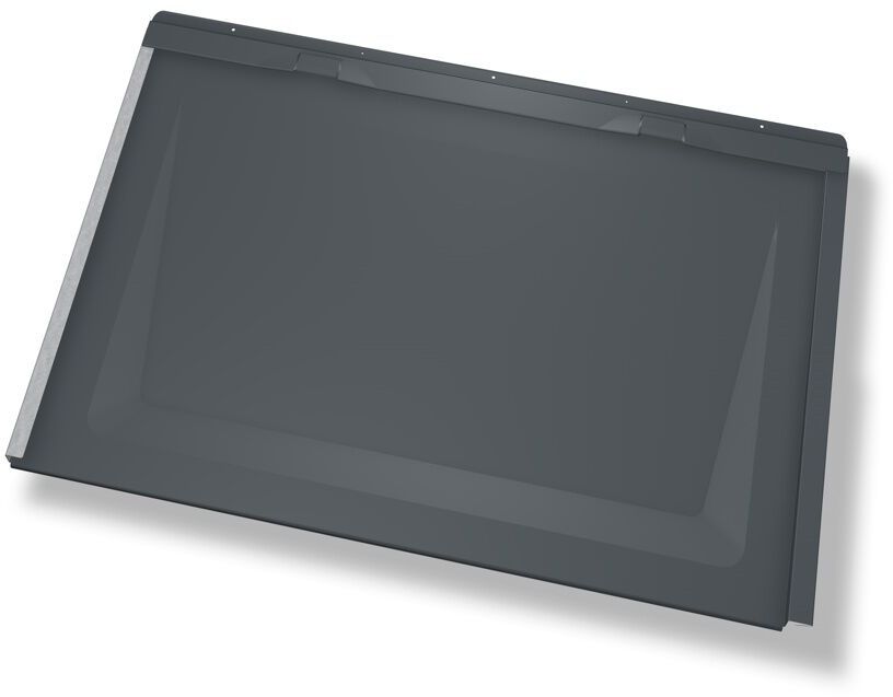 PREFA Dachplatte R.16 700 x 420mm P.10 Dunkelgrau STUCCO 112010 - PREFA Dachentwässerungssysteme