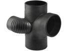 Doppelabzweig 180° versetzt rechts 88.5° d 110/ 90 mm 310.871.14.1 - Geberit-PE-Silent-Formstücke