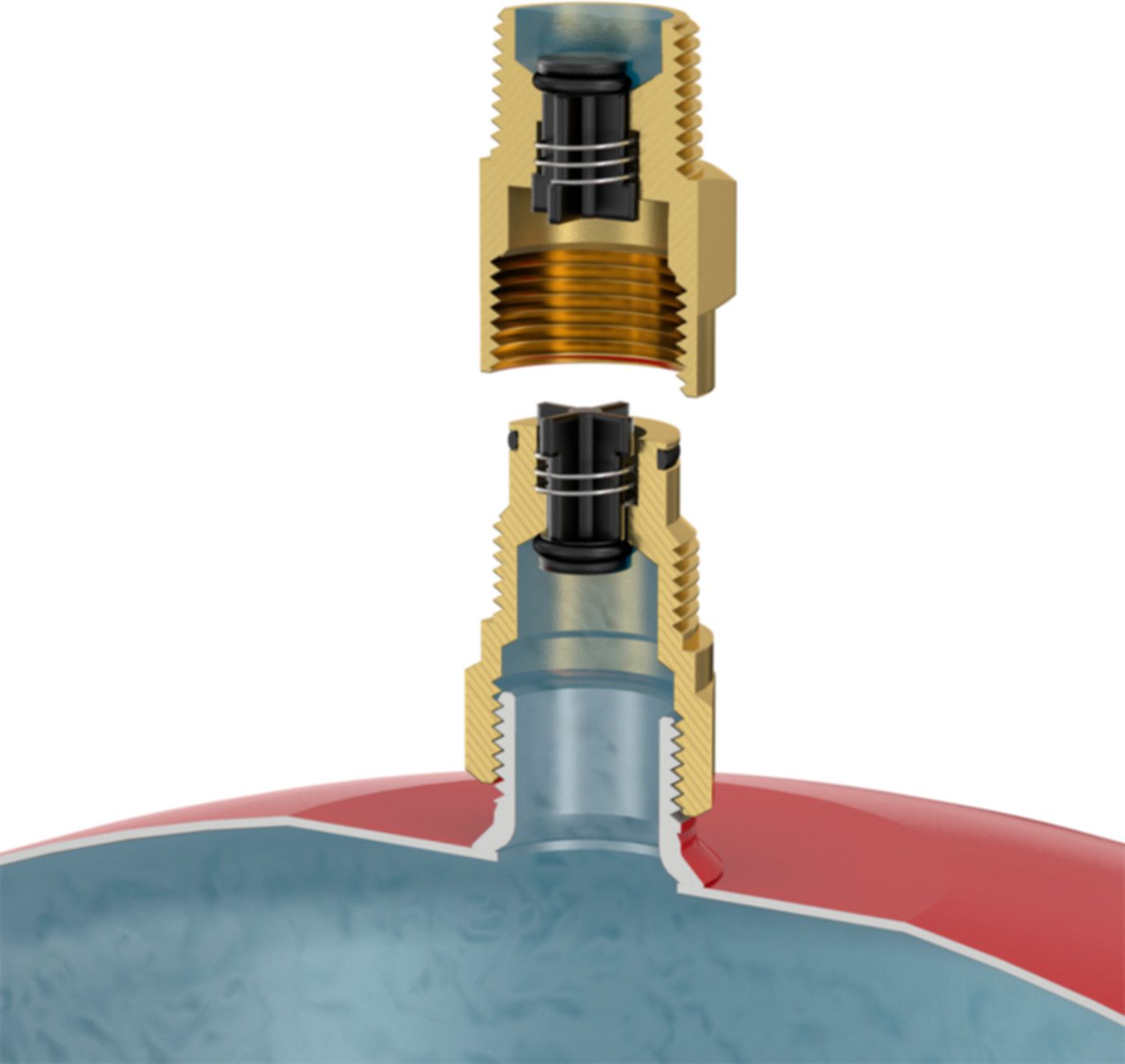 Flexfast Schnellkupplung zu Flexcon- Gefässen von 2 - 50 Liter 3/4" - Flamco Expansionsgefässe Flexcon