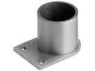 Handlaufsteckrohr mit eins eck Wandpl 33.7 mm geschliffen 126838 - INOXTECH-Handlauf-/Geländer-System