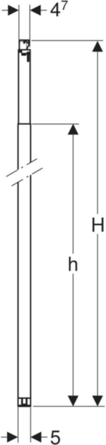 Systemständer H=340-400cm 111.874.00.2 - Geberit-Duofix