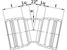 STM-Bogen 2M Novo-Sit MMK 22° DN 80 - WILD Steckmuffenformstücke