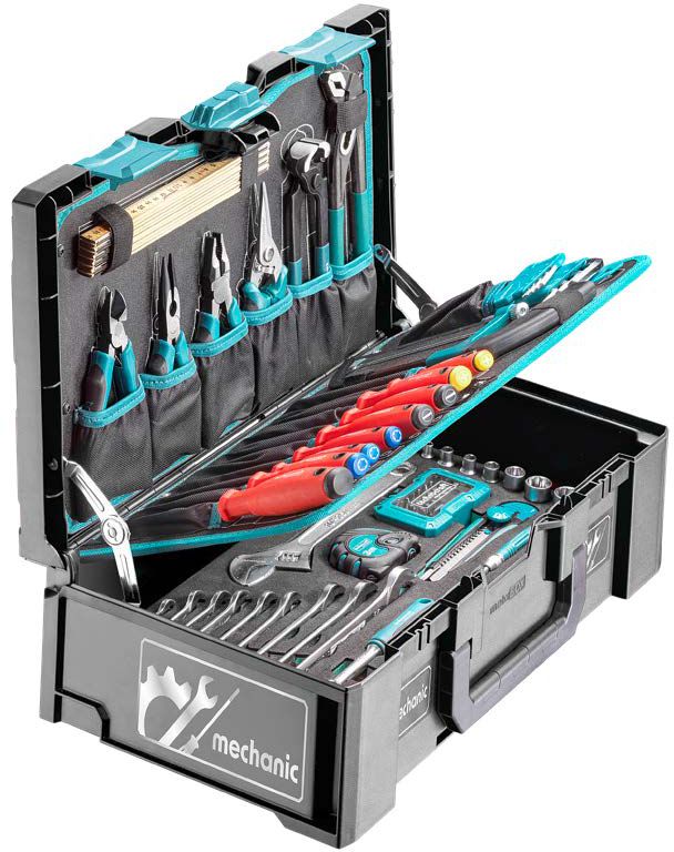 TECHNOCRAFT Werkzeugkoffer Metabox Mechanic 3/8" 116 tlg. in Metabox - Werkzeugkoffer,Sortimentskoffer,Behälter