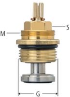 Oberteil Easy-Top zu UP Geradsitzvent. 23160.05 G 3/4" DN 15/20/25 - Nussbaum Armaturen