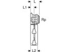 Dose 90° 20mm-1/2" 651.681.00.3 mit MasterFix - Geberit FlowFit-Rohre/Formstücke