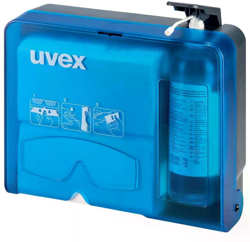 UVEX Brillenreinigungsstation Blau, Art. Nr. 9970005 - Arbeitsschutz