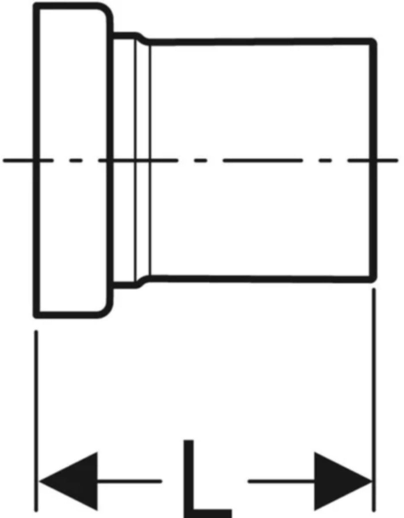 Set Bauschutz rund und Abdichtscheibe 650.706.00.1 - Geberit-Push Fit-Formstücke